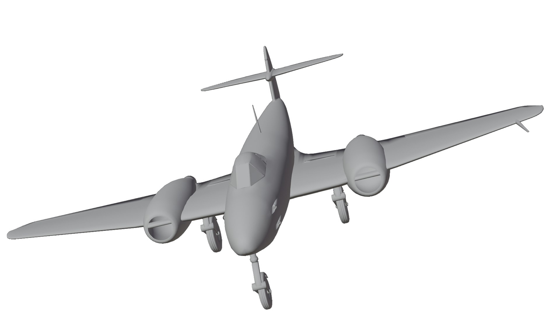 Gloster Meteor Jet Fighter 3d Model Turbosquid 2243707