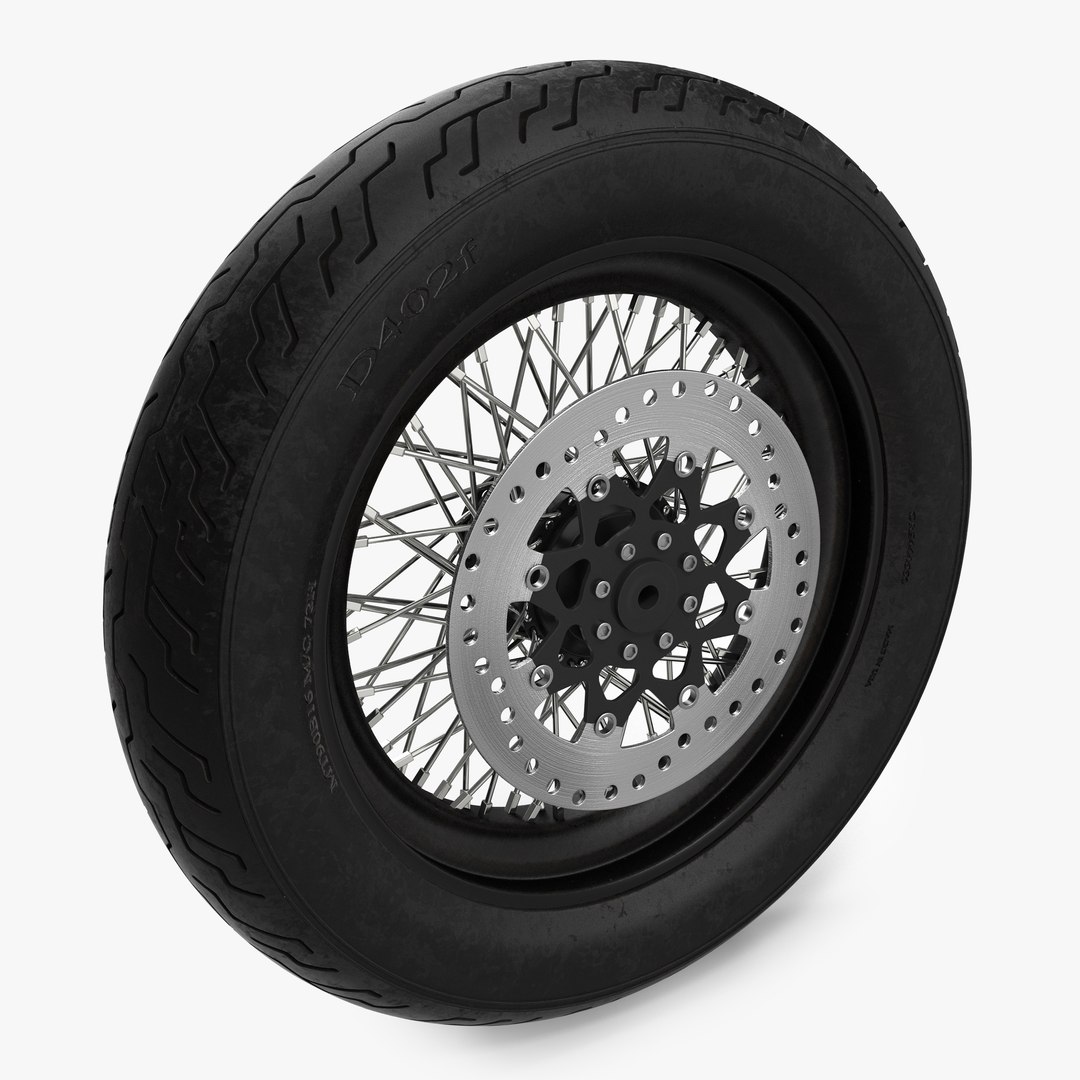 Motorcycle Front Wheel 3D model preview