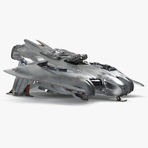 Futuristic Sci Fi Dropship Rigged