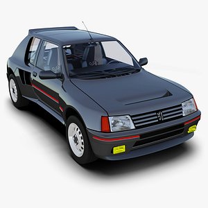 peugeot 205 16 3d model