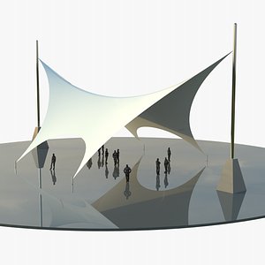 Futuristic Tensile Pavilion 2