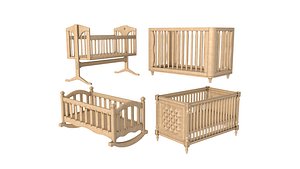 3D Baby bed collection