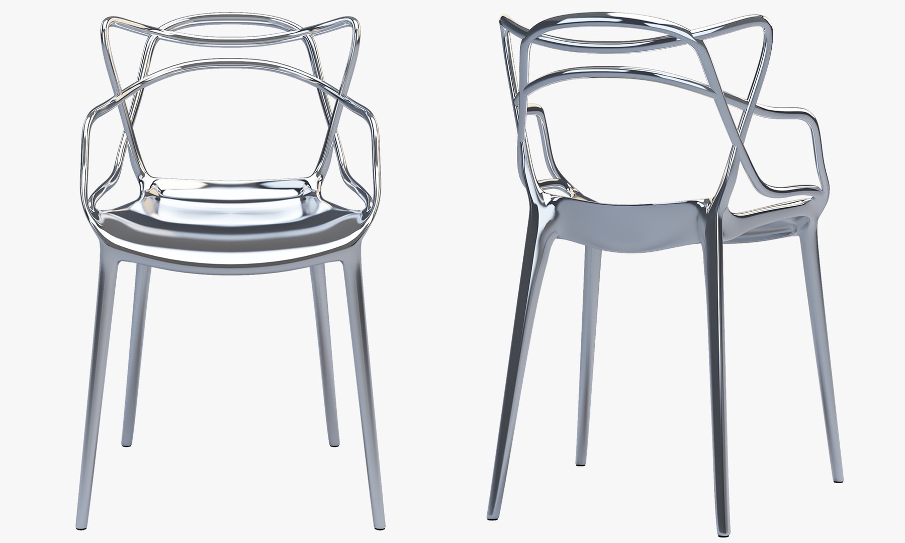 Kartell Masters Chair Philippe 3D Model TurboSquid 1429910