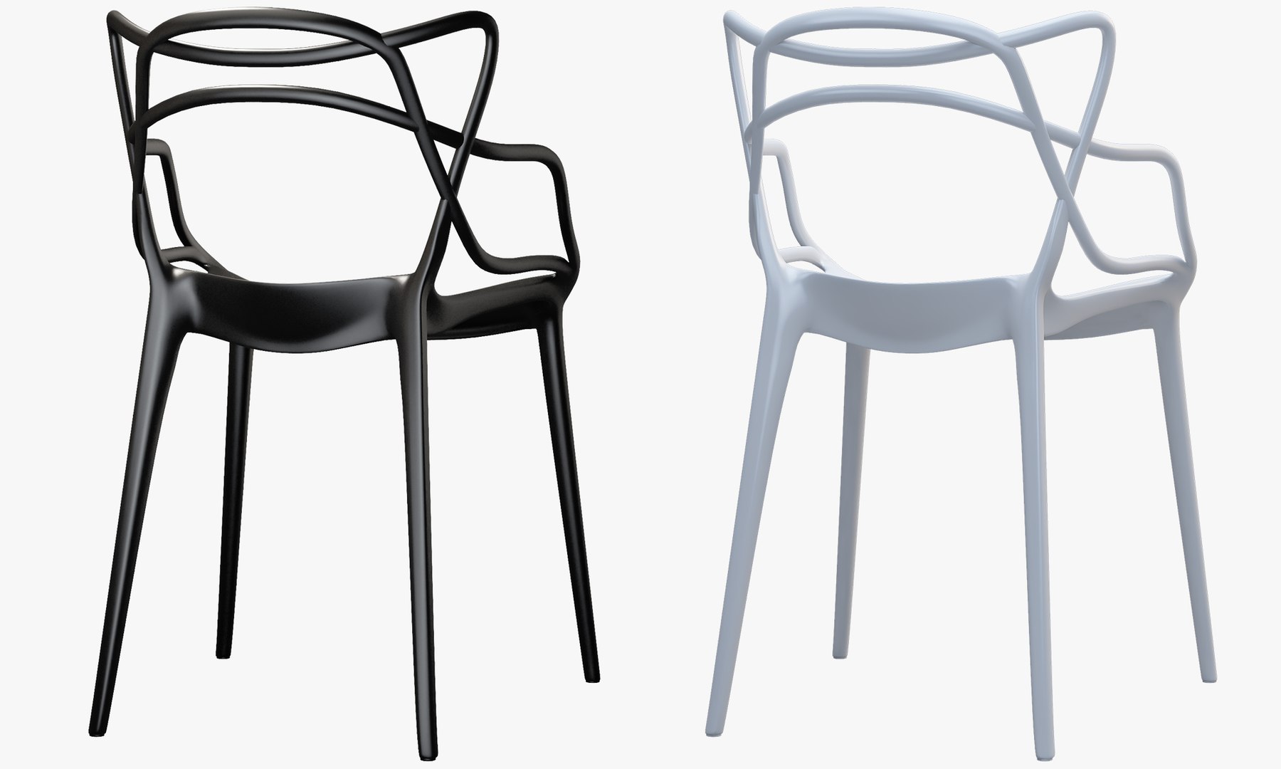 Kartell Masters Chair Philippe 3D Model TurboSquid 1429910