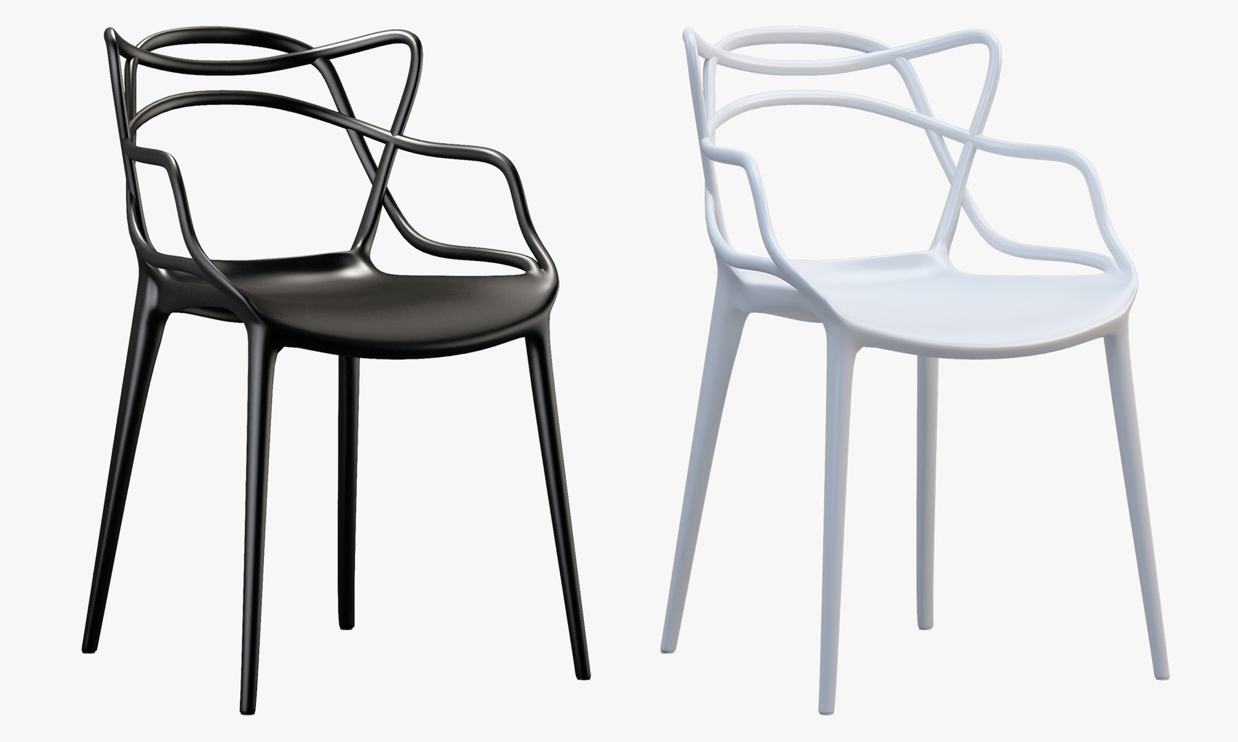 Kartell Masters Chair Philippe 3D Model TurboSquid 1429910