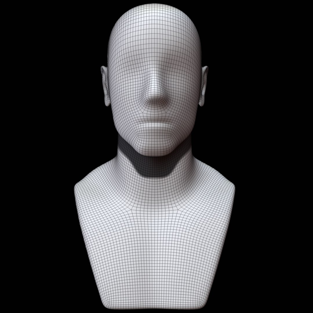 Mannequin Head Man 3D Model - TurboSquid 1323629