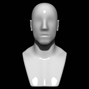 mannequin head man 3D model