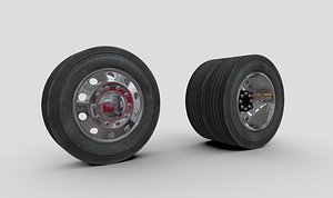 Truck Wheels - Alcoa Rim with Firestone Tire