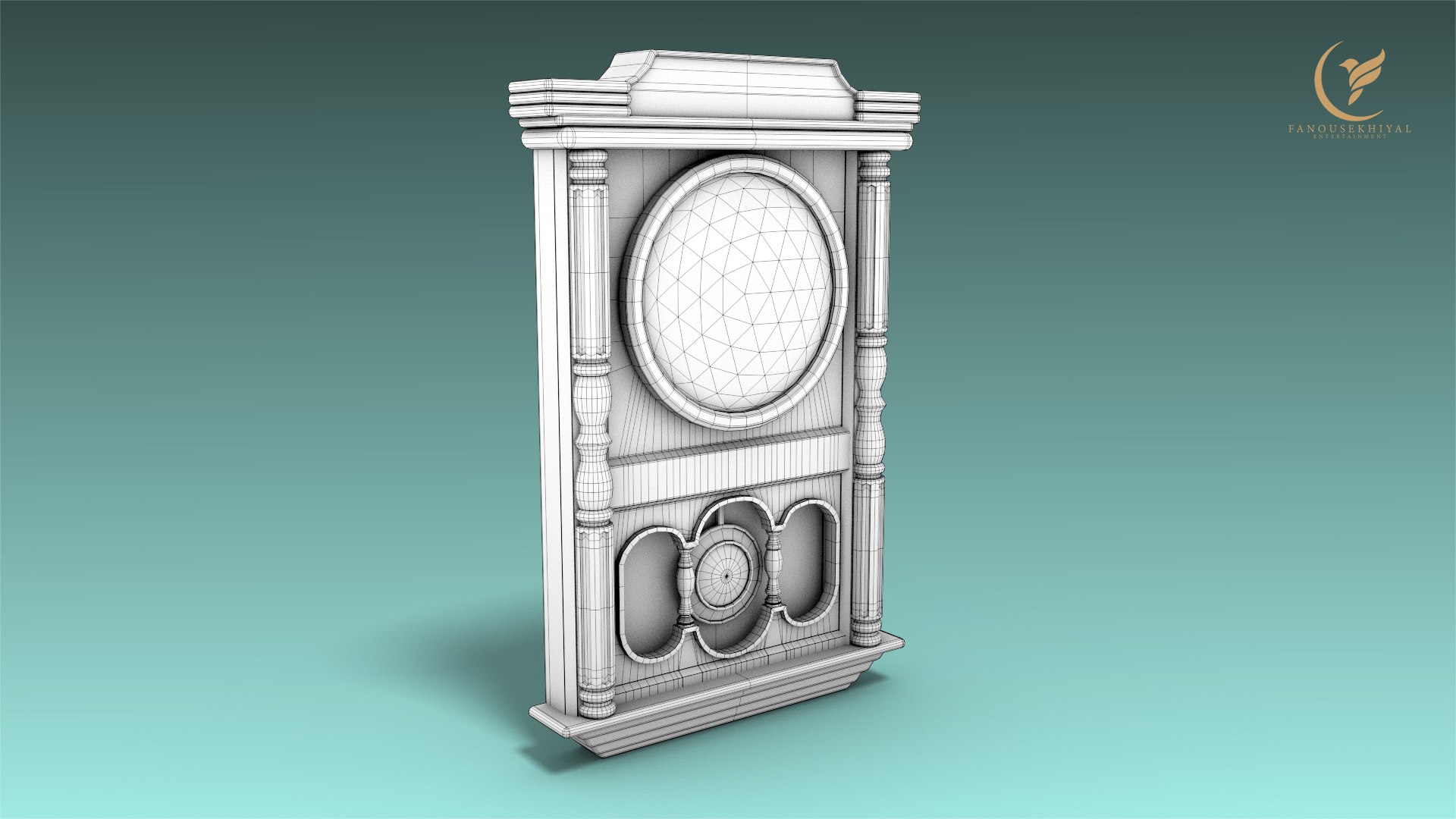 Low-poly clock model - TurboSquid 1632725