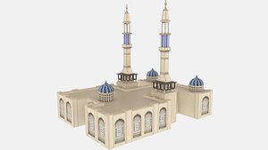 Arabian Mosque Low poly 3D model