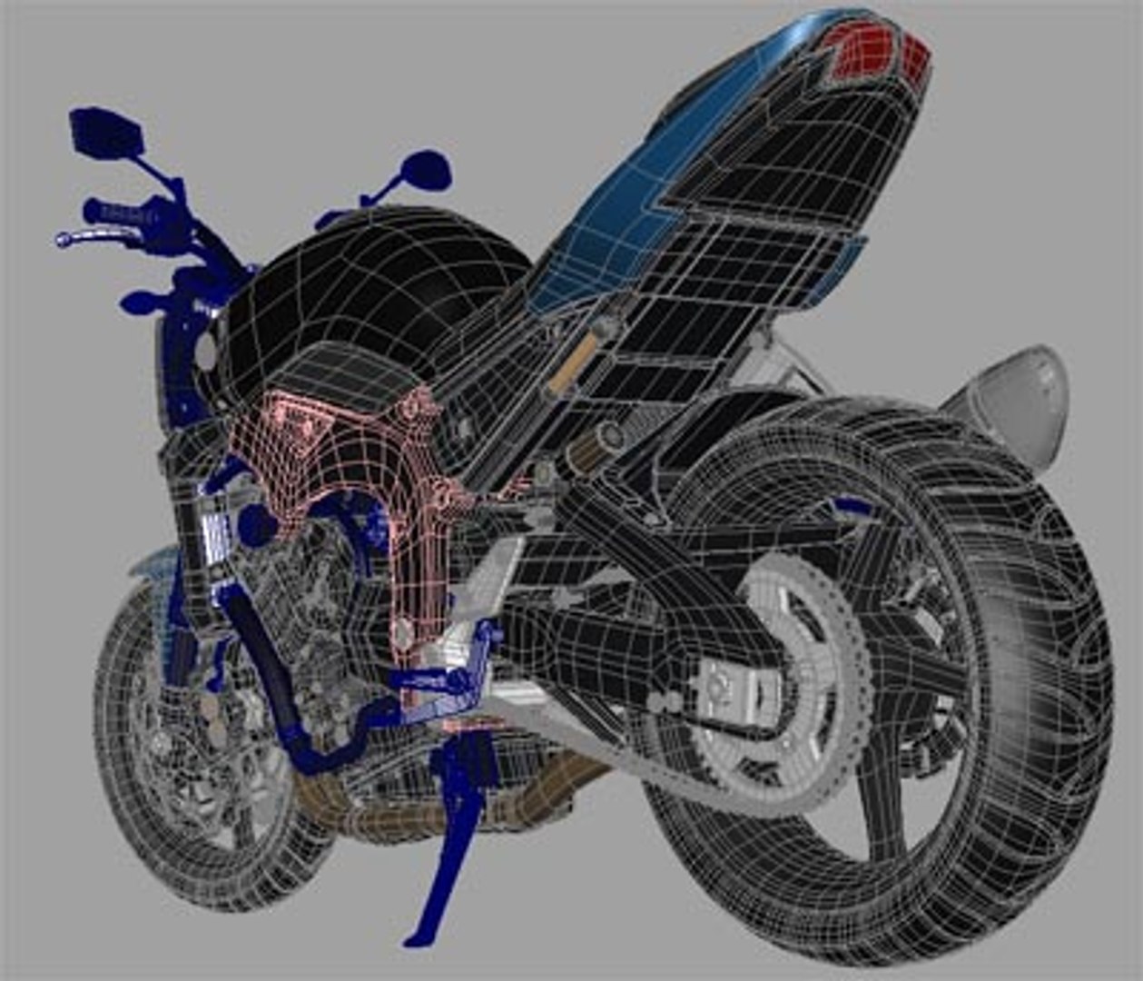 yamaha fz1-n 3d model