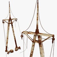 Maritime Mast Rusty Old