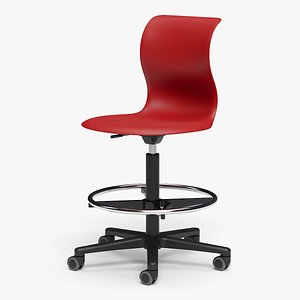 Office Chair 01 Footring 3D model