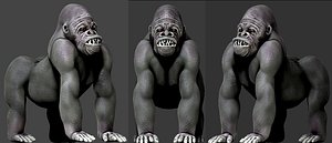 3d gorilla animation