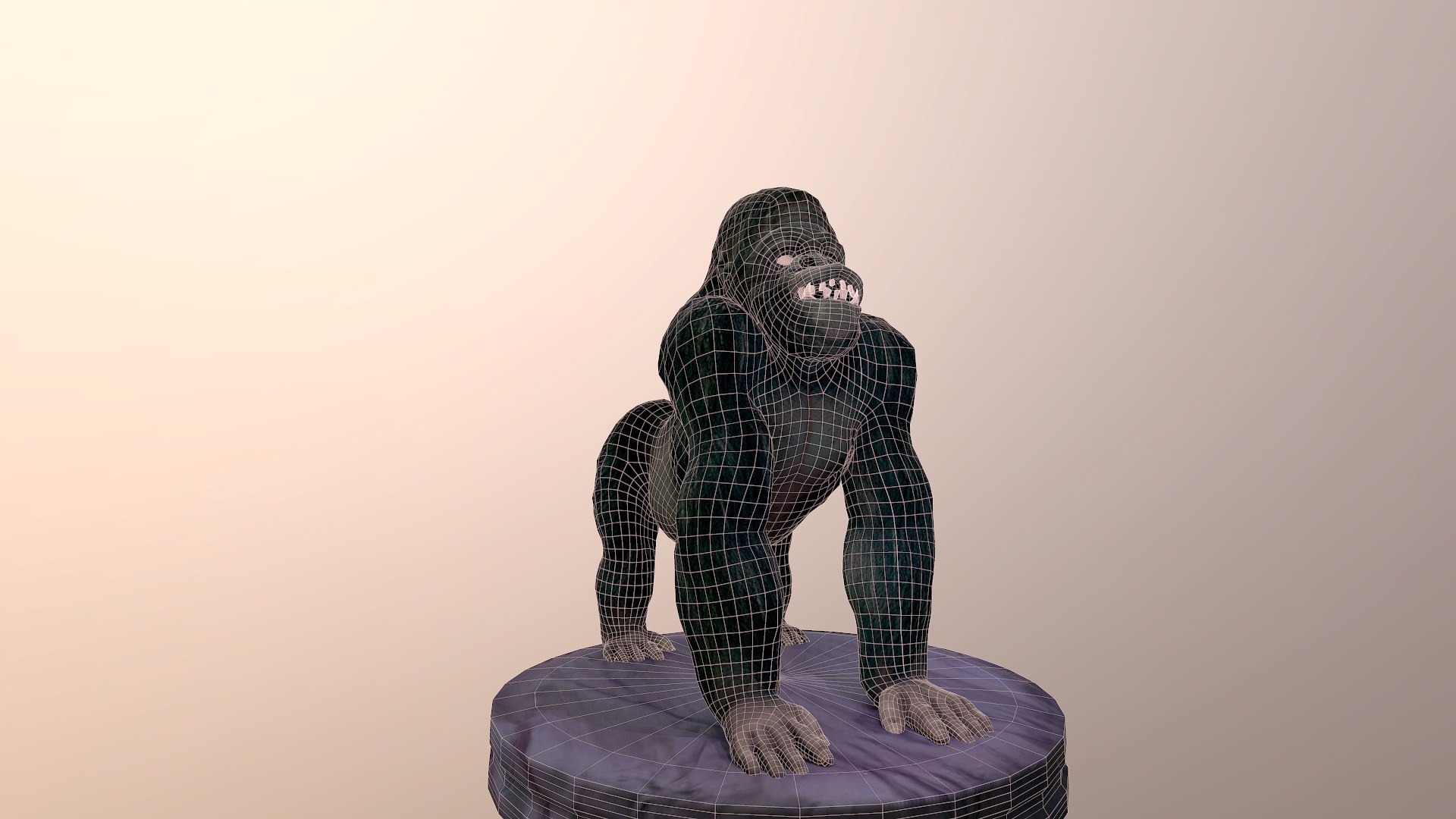 3d gorilla animation