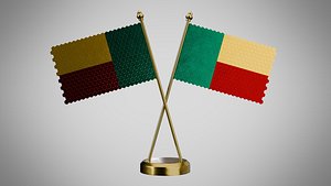 3D Table Flag of Benin