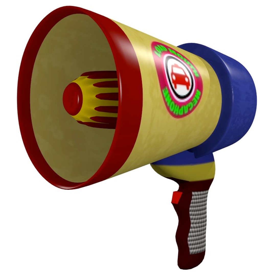 3d Model Megaphone