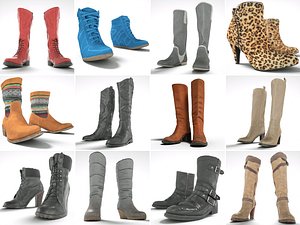 3d footwear woman boot