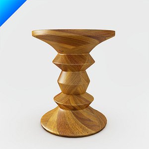 design stools vitra eames 3d model