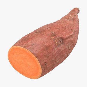 3D model Half Sweet Potato 03