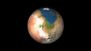 Terraformed Venus 3D model