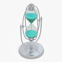 Rotating Brass Hourglass Timer With Stand