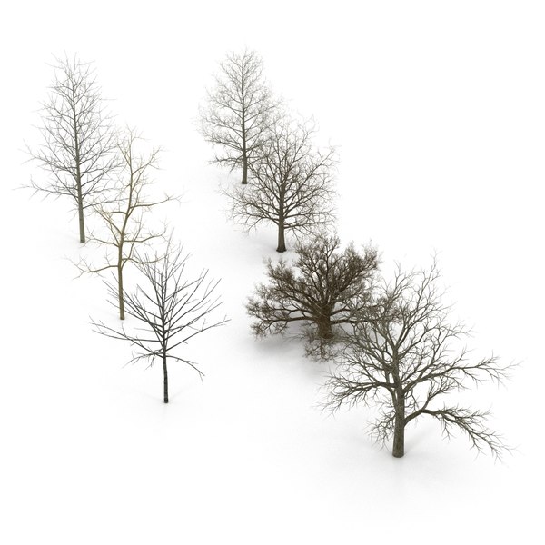 3ds max winter trees