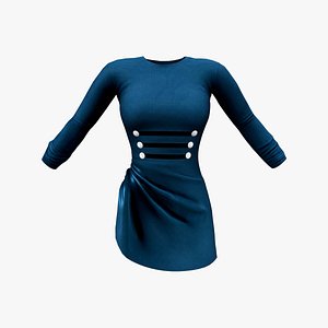 Lifted Hip Effect Dress