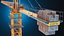 3D Tower Crane PBR model