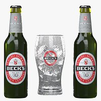 Becks beer bottle