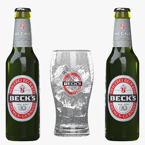 Becks beer bottle