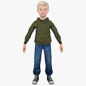 boy human child 3d 3ds