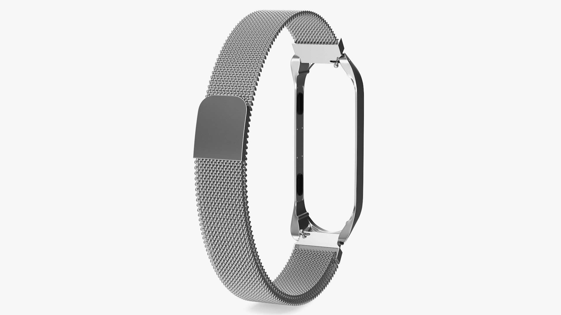 Metal Strap for Mi Band 3D model preview