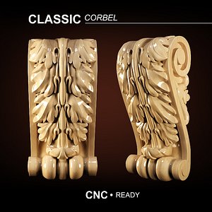classical bracket cnc 3D
