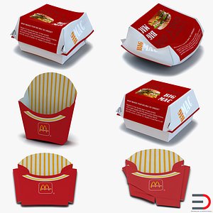 3d model of food containers 2