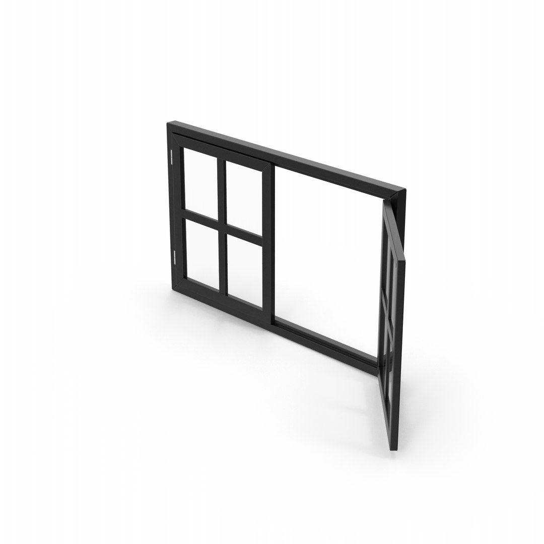 3D Black Window Model - TurboSquid 2255713