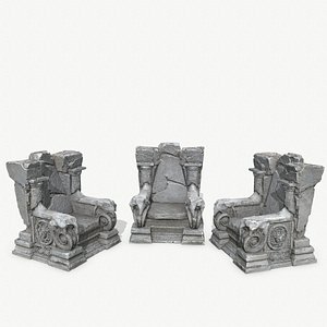 3D model old throne