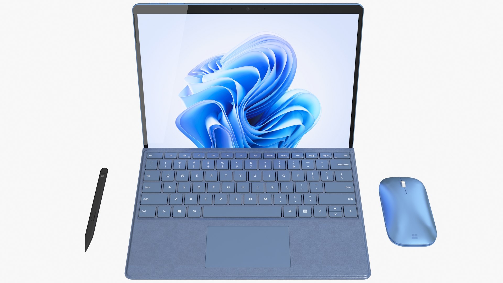 Microsoft Surface Pro 9 with Signature Type Covers Mobile Mouse Pen Sapphire Rigged  Animated 3D model https://p.turbosquid.com/ts-thumb/CK/YadxGO/vW/s_7/jpg/1673690225/1920x1080/fit_q87/828bd2487b74601149590d731c25308634eae9a6/s_7.jpg