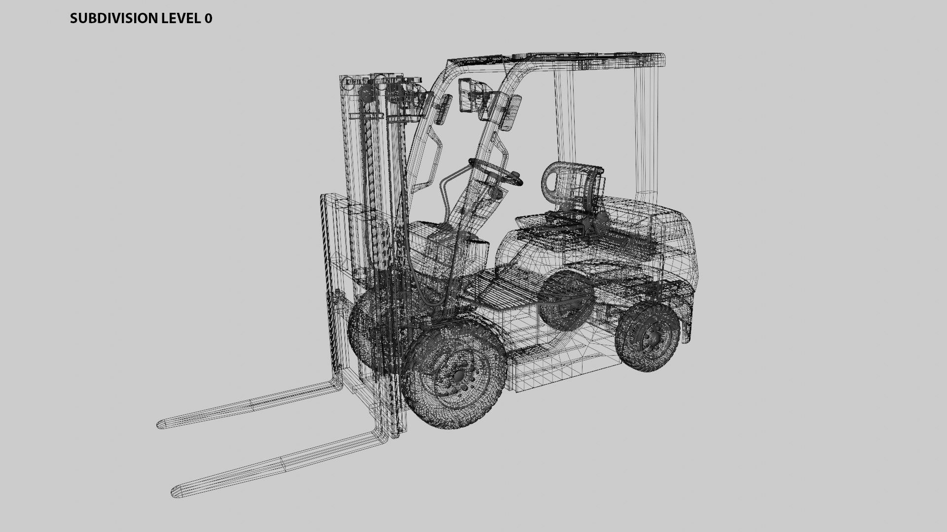 Forklift Green New-Dirty 3D model https://p.turbosquid.com/ts-thumb/CK/ehIy5V/Ic/wirefremesub0_1/png/1700418676/1920x1080/fit_q87/744106e268a181db6370eff2ead83e67809c42db/wirefremesub0_1.jpg