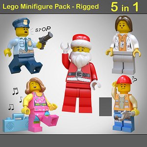 lego minifigure pack - 3D model