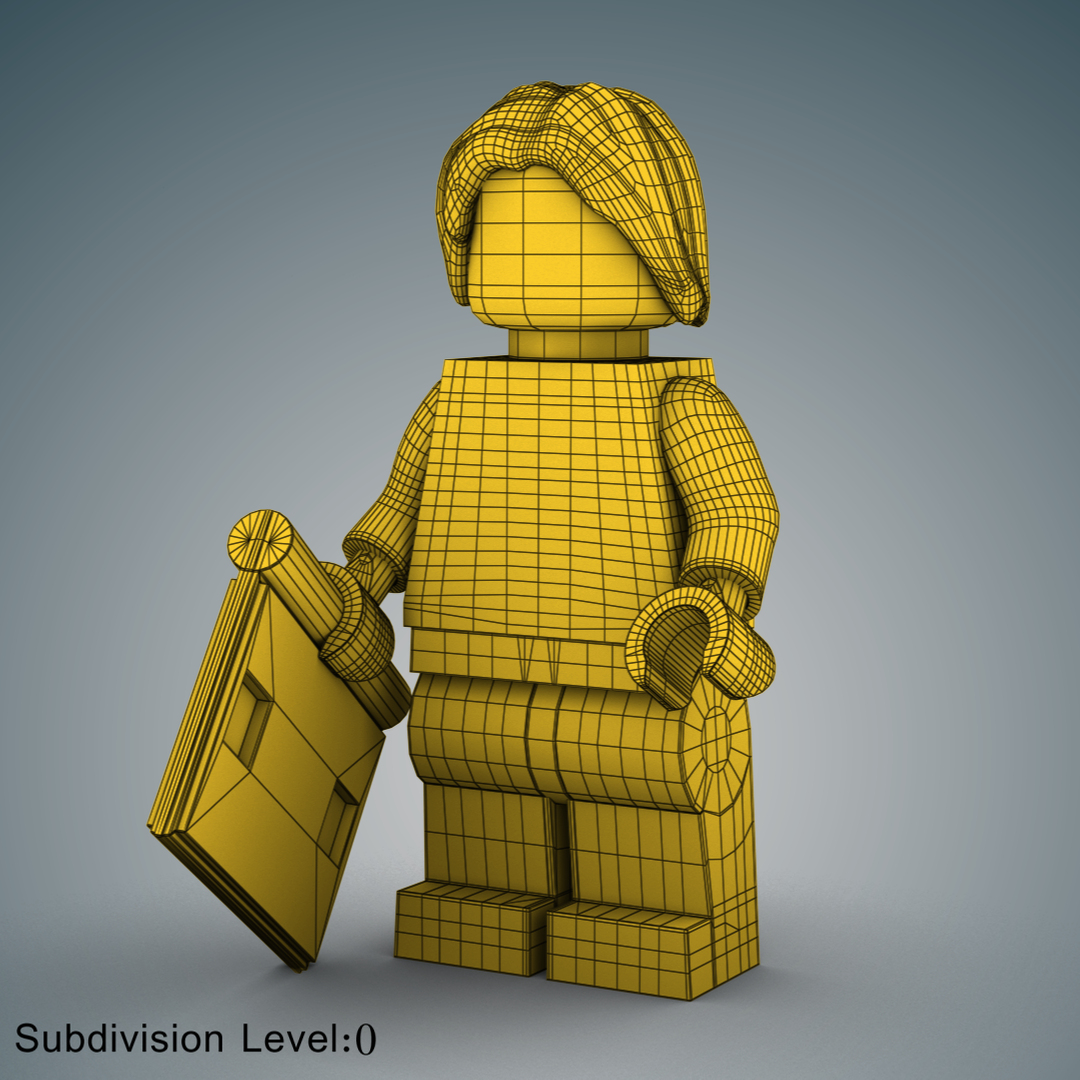 LEGO Minifigure 3D model + PBR Textures