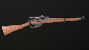 Lee-Enfield Rifle No4 3D model