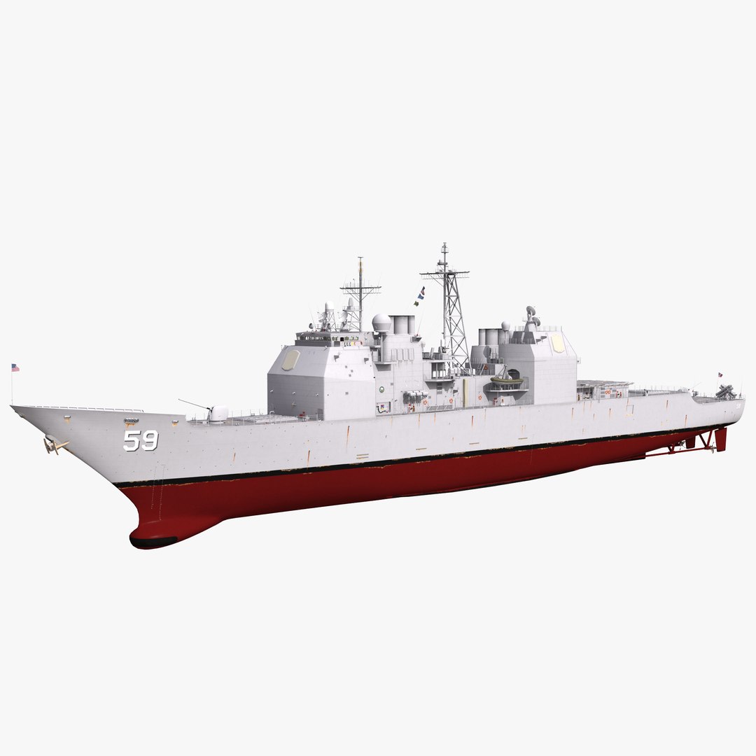 USS Princeton CG-59 3D model 3D model preview