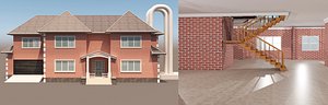 3D model realistic house