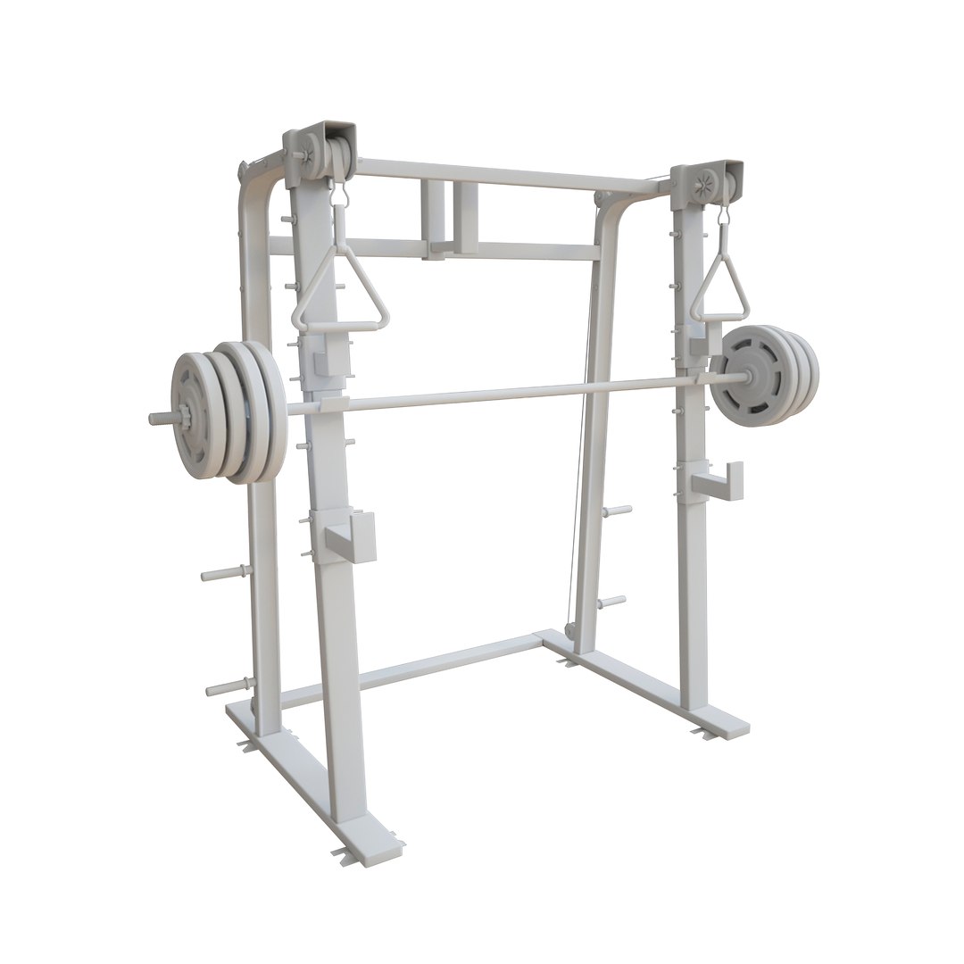 3D Half Rack Squats Model - TurboSquid 1673347