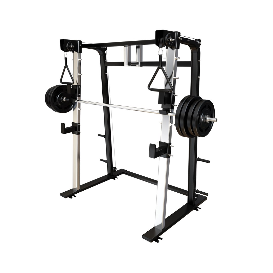 3D Half Rack Squats Model - TurboSquid 1673347