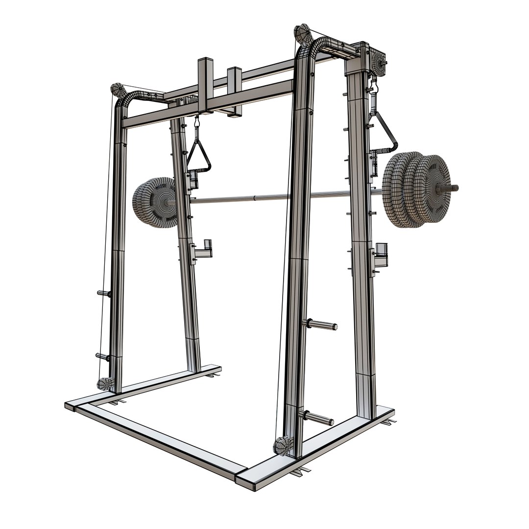 3D Half Rack Squats Model - TurboSquid 1673347