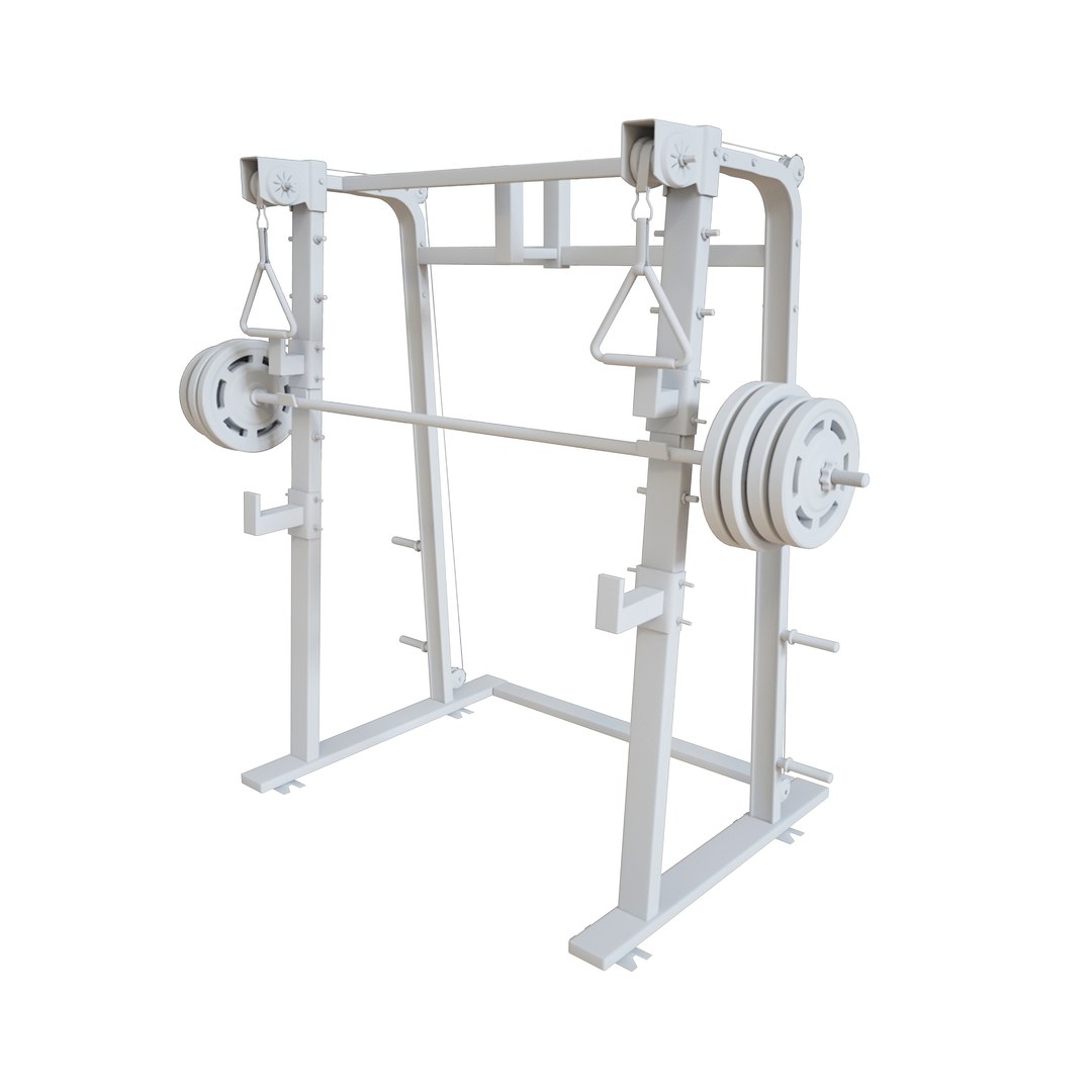 3D Half Rack Squats Model - TurboSquid 1673347