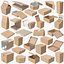 Colección de 30 Contenedores Cajas Paquetes Bolsas