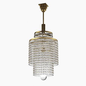 French Art French Deco Crystal Chandelier